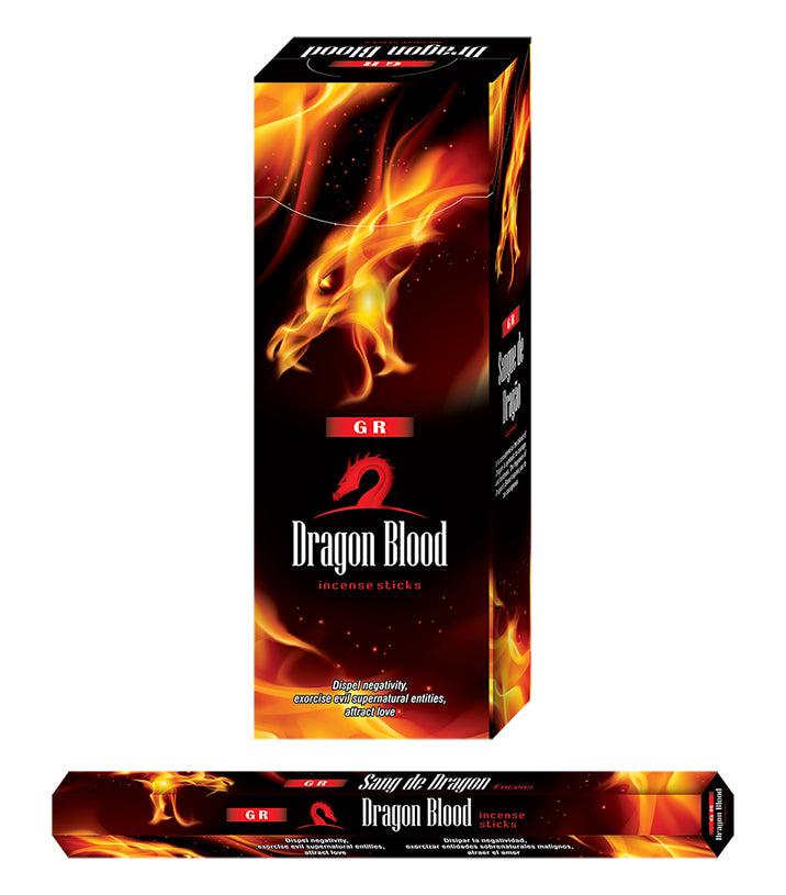 Dragon Blood - Incense (Agarbatti) Sticks Box - Ultra Premium Low Carbon