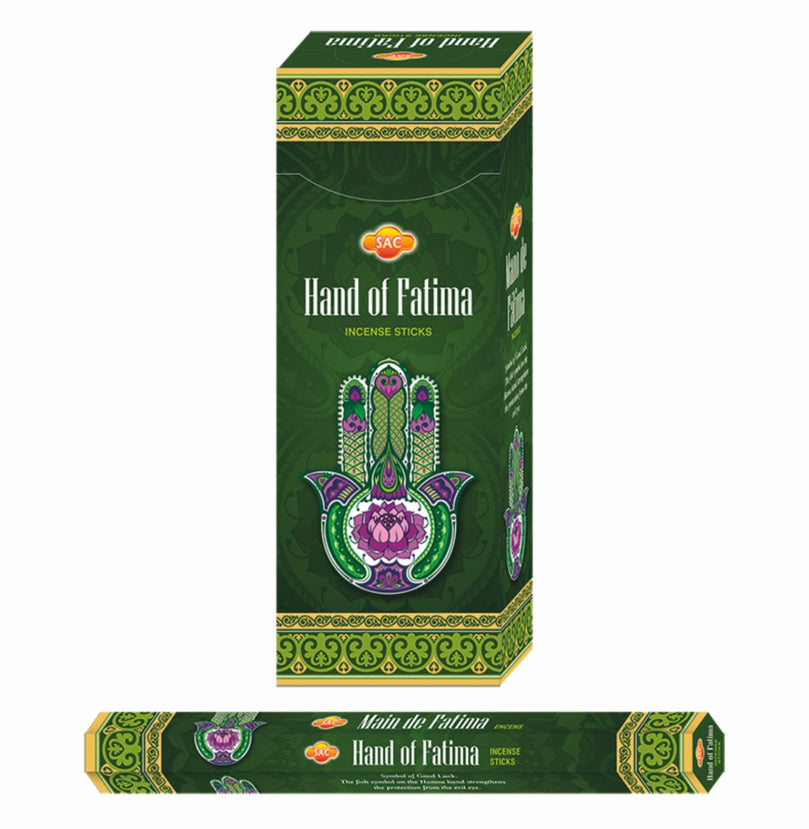 Hand of Fatima - Incense (Agarbatti) Sticks Box - Ultra Premium Low Carbon