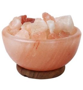 Himalayan Pink Rock Salt Lamp Bowl - For Home, Office or Night Light