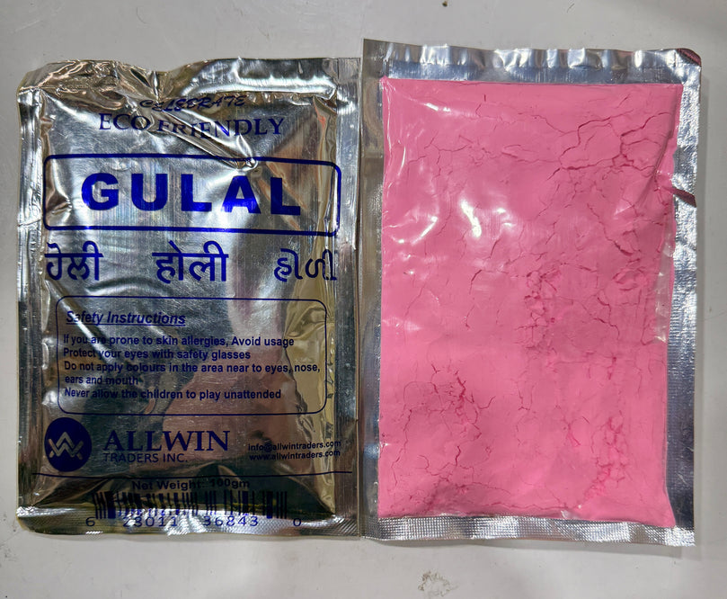 Holi Colors - Eco Friendly Gulal Powder – Non-Toxic & Skin-Friendly | 100g | Multiple Colors