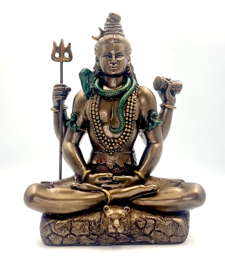 Bronze Lord Shiva Meditating Idol (3 sizes)