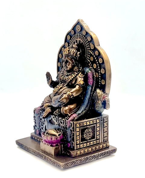 Bronze-Finish Resin Kubera Ji Idol 5"