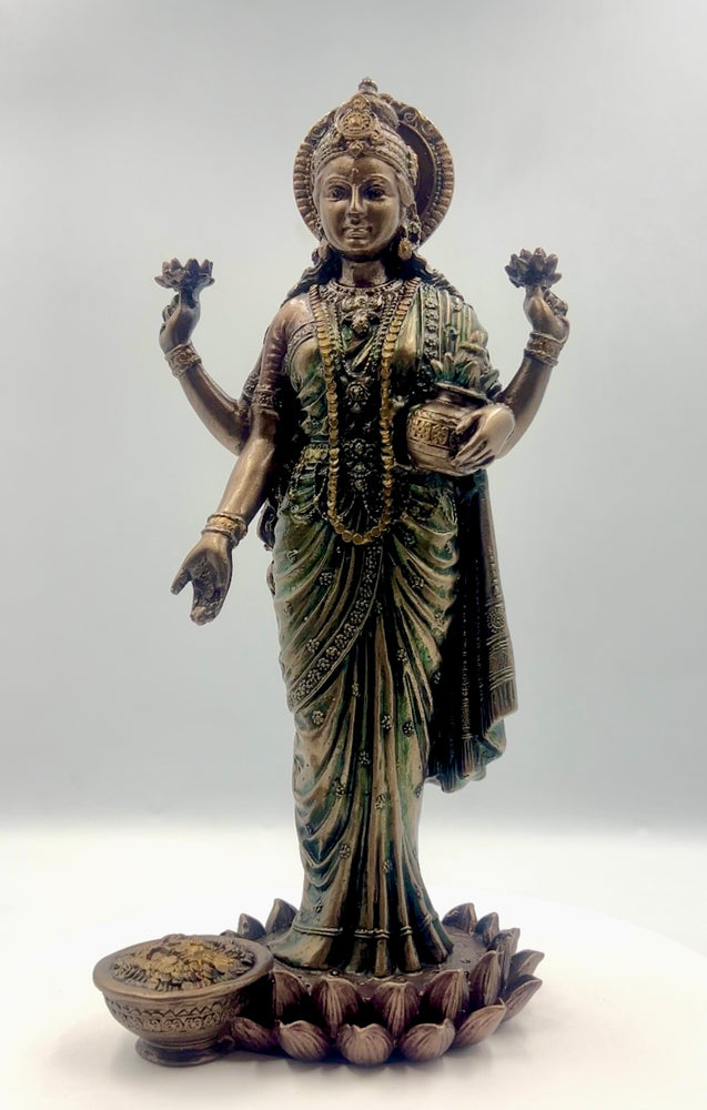 Bronze Lakshmi Ma Idol 10"