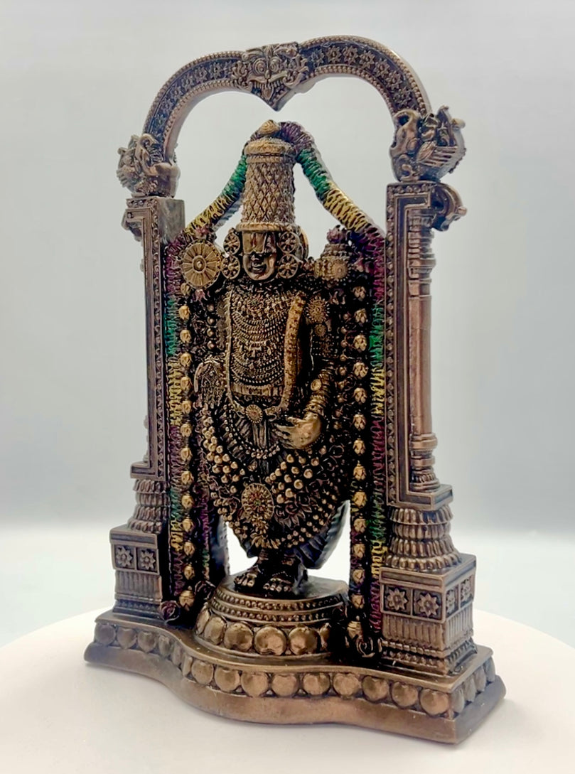 Bronze Tirupati Balaji Idol 8"