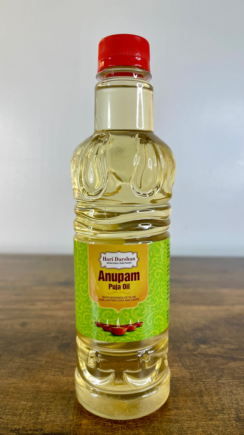 Anupam Puja Oil (Sesame Oil) - With Goodness of Til Oil For Lighting Diyas and Lamps