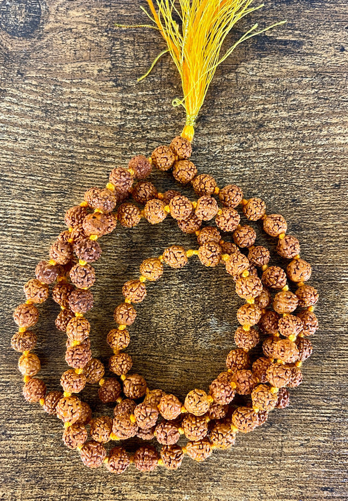 Rudraksha Mala  - 27 Beads - 14" long (per side)