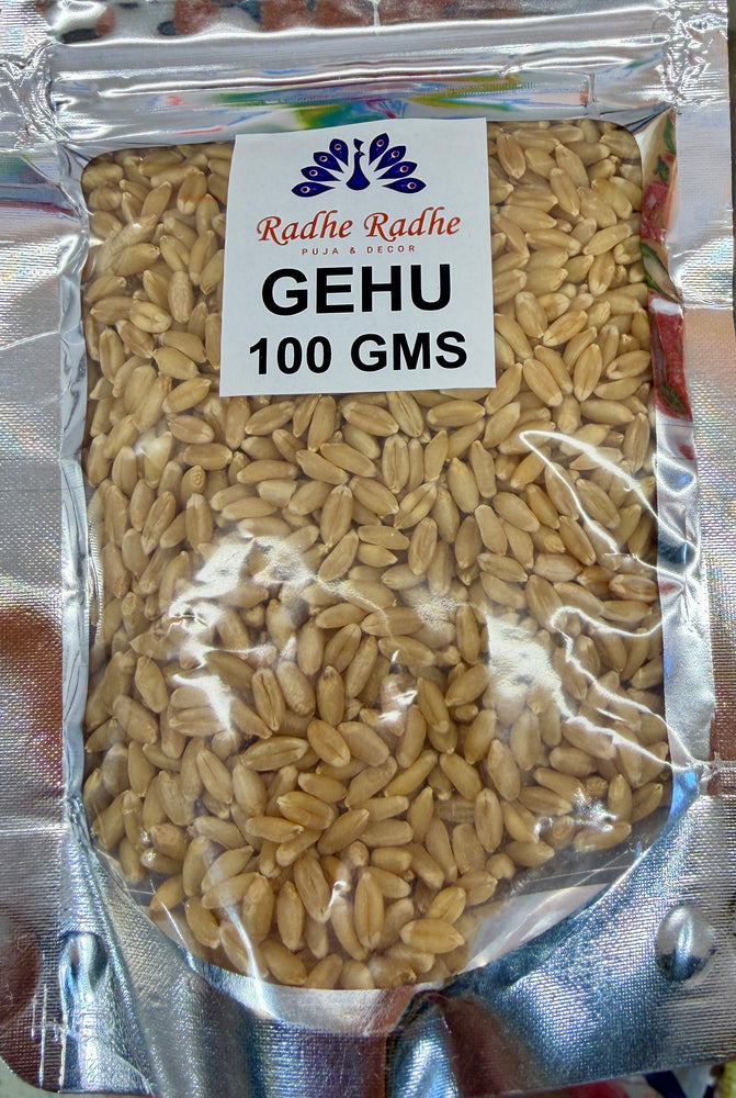 Gehu (Whole Wheat Grains) – 100g | Premium Puja, Havan & Ritual Use