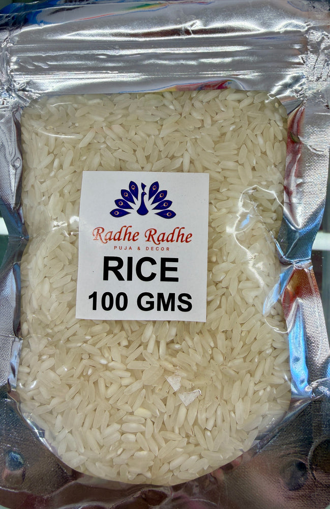 Puja Rice (Chawal) 100g – Premium Akshat for Tilak, Offerings & Ritual Use