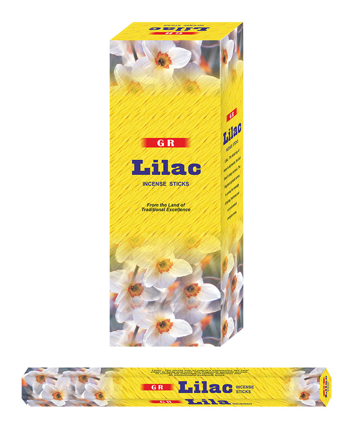 Lilac - Incense (Agarbatti) Sticks Box - Ultra Premium Low Carbon