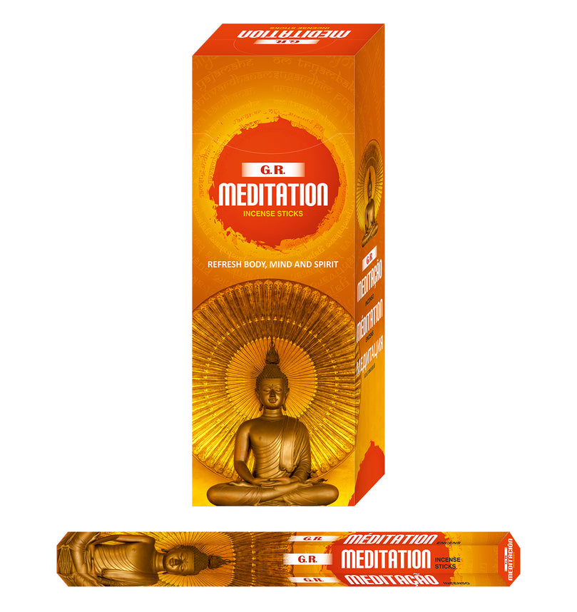 Meditation - Incense (Agarbatti) Sticks Box - Ultra Premium Low Carbon