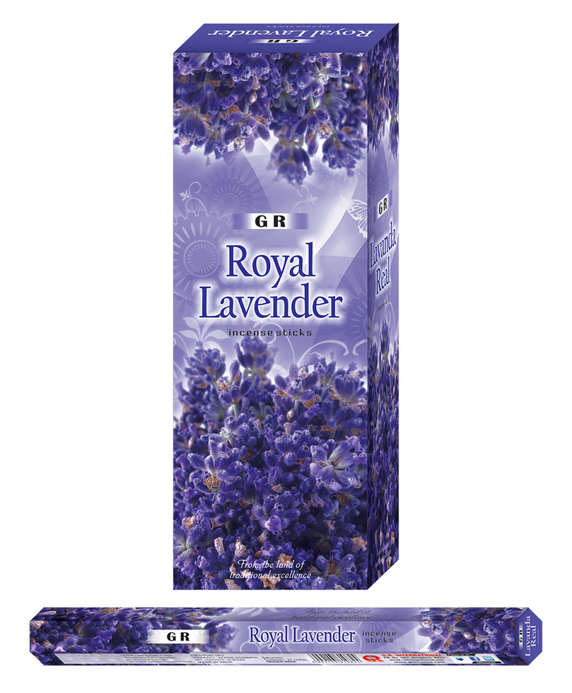 Royal Lavender - Incense (Agarbatti) Sticks Box - Ultra Premium Low Carbon