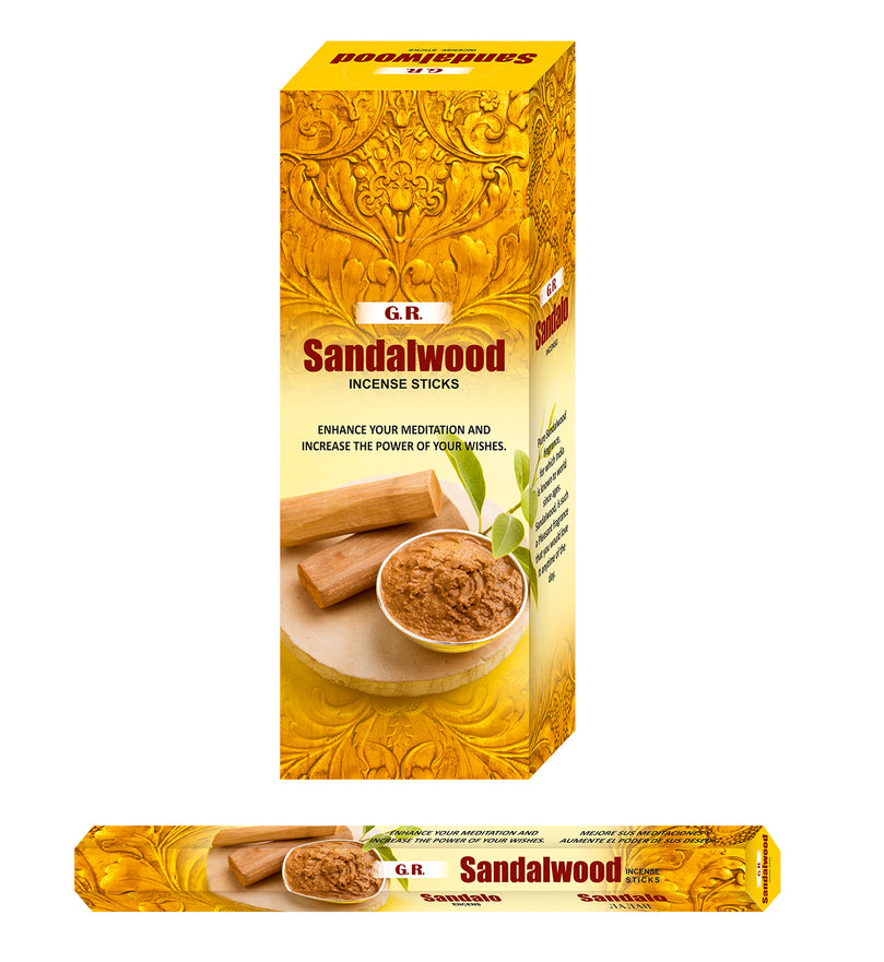 Sandalwood - Incense (Agarbatti) Sticks Box - Ultra Premium Low Carbon