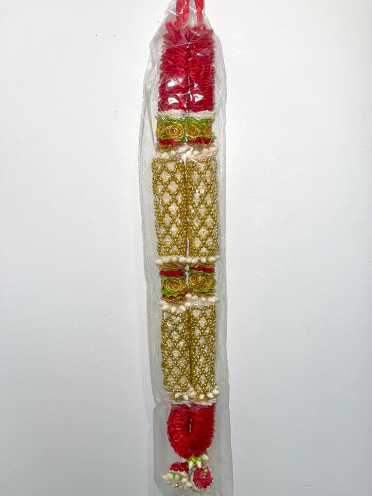 Red & Gold Luxury Mala/Garland (20")