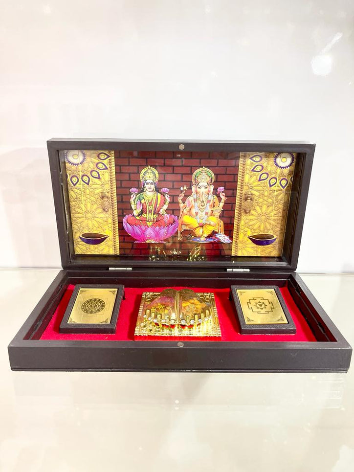 Ganesh & Lakshmi Gold Plated