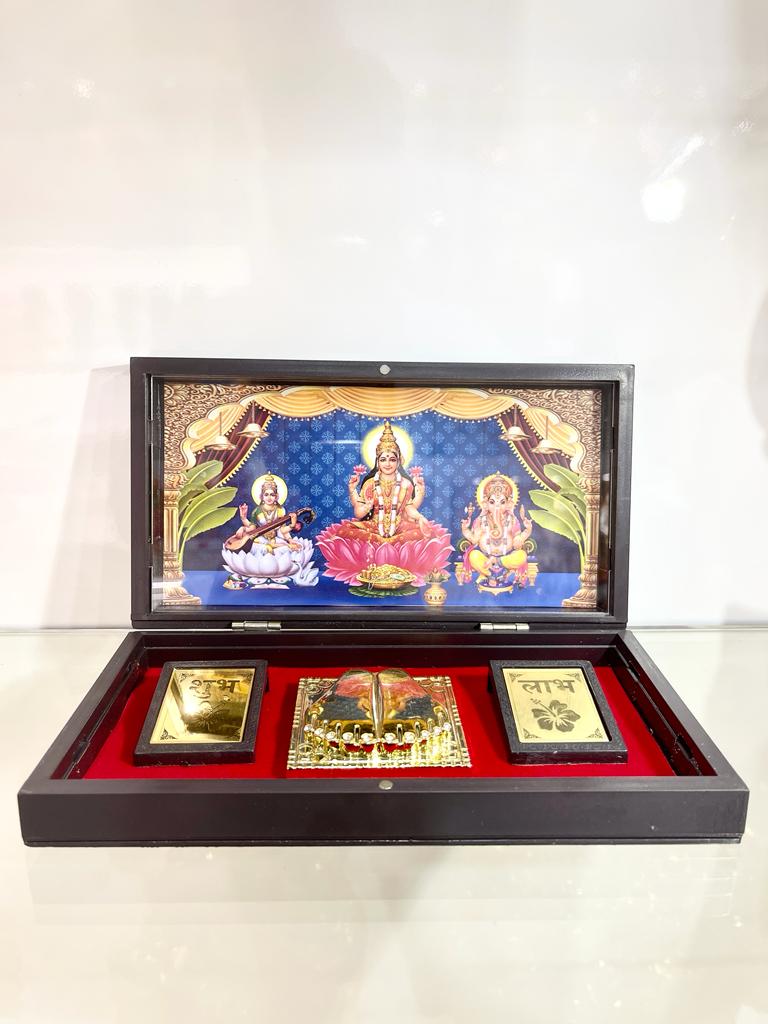 Ganesh, Lakshmi, Saraswati Gold Plated