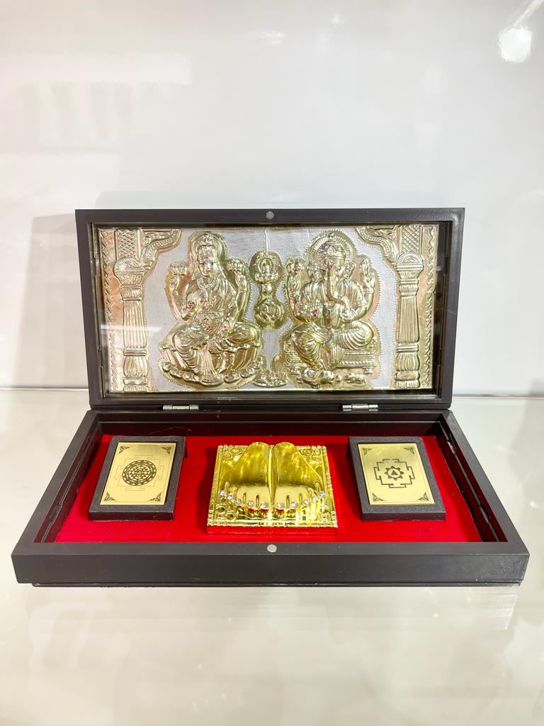 Lakshmi & Ganesh Gold Plated