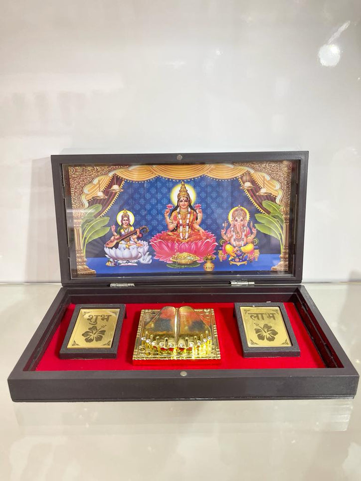 Ganesh, Lakshmi, Saraswati Gold Plated