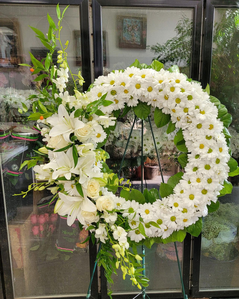 Wreath Fresh Flowers - 24" inches