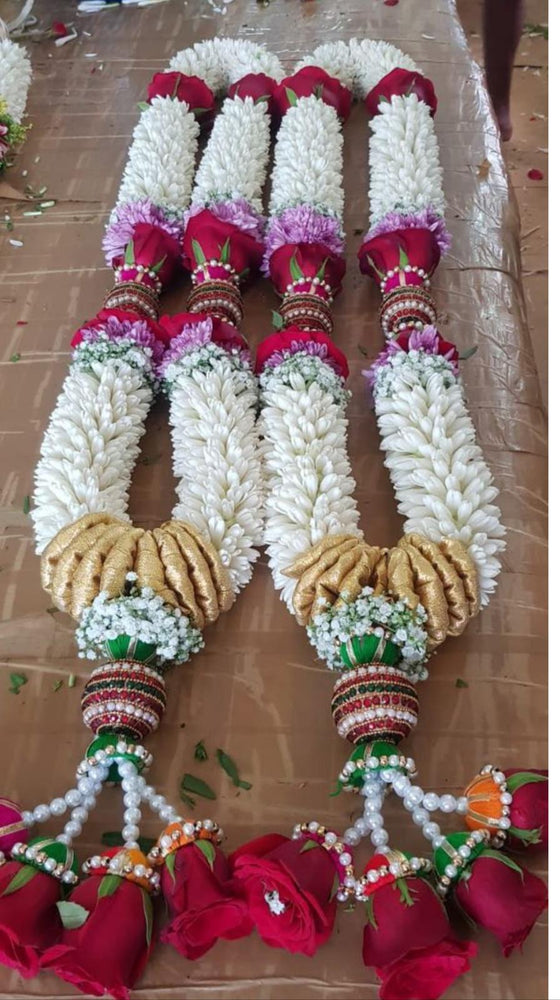 Fresh Varmala Flower Garland - 2.5 ft (each side)