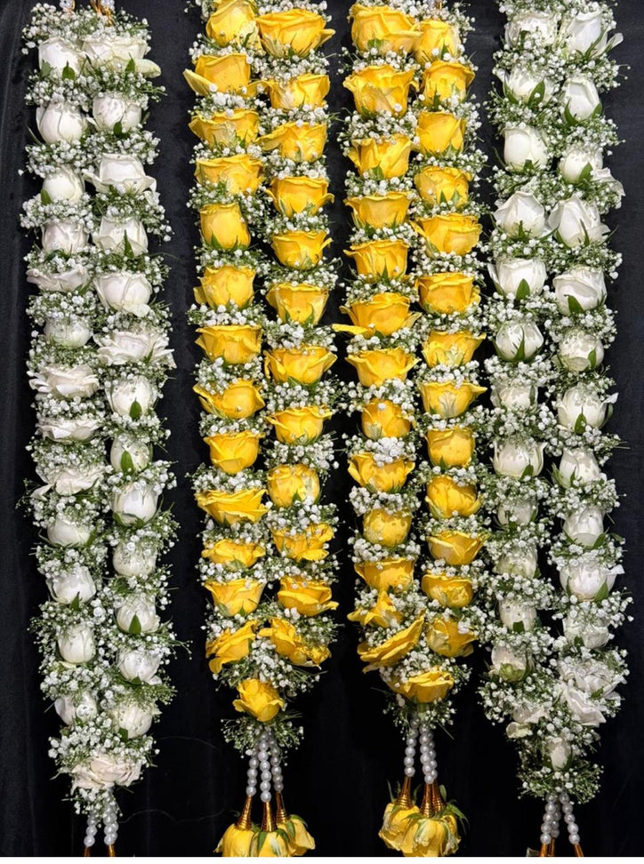 Fresh Varmala Flower Garland - 2.5 ft (each side)