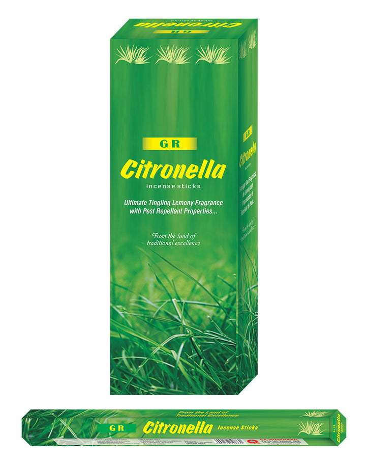 Citronella - Incense (Agarbatti) Sticks Box - Ultra Premium Low Carbon