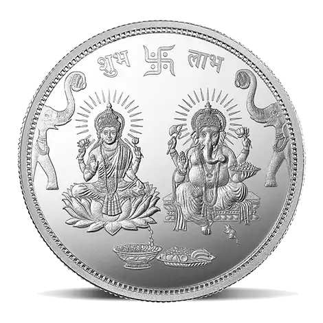 GANESH LAKSHMI JI 999.9 20 GM SILVER COIN