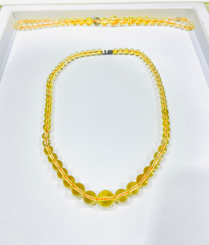 Pure Citrine Unisex Necklace