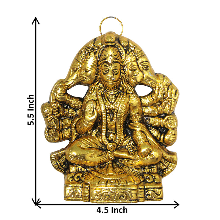 Lord Sri Panchmukhi (5 Faced) Hanuman Ji Wall Hanging Idol