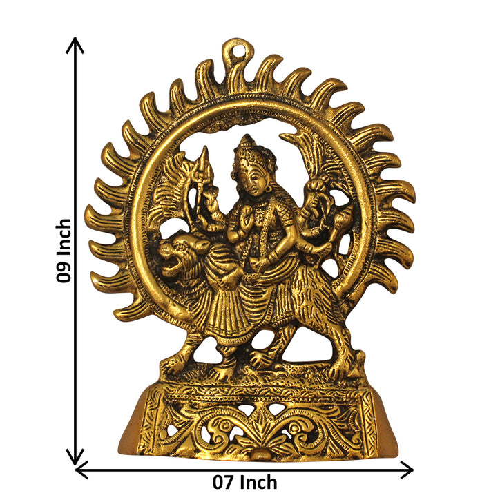 Sri Durga Maa Wall Hanging Idol - The Symbol Of Strength (Shakti)