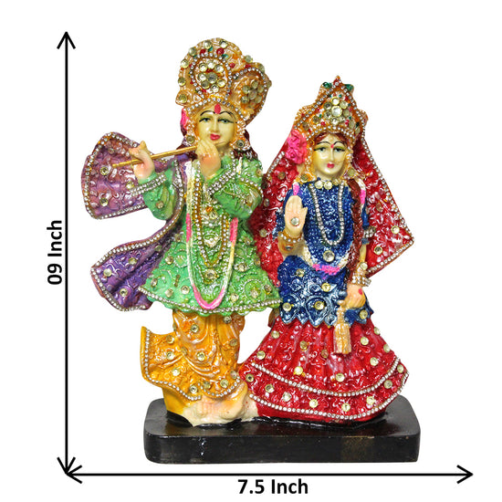 Sri Radha Krishna Shiny Idol