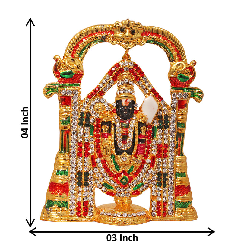 Lord Sri Venkateswara (Tirupati Balaji) Idol With Shiny Stones