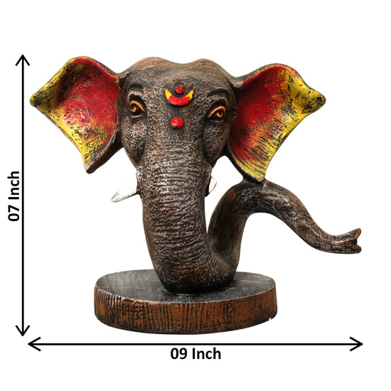 Head Of Elephant Sculpture For Good Fortune