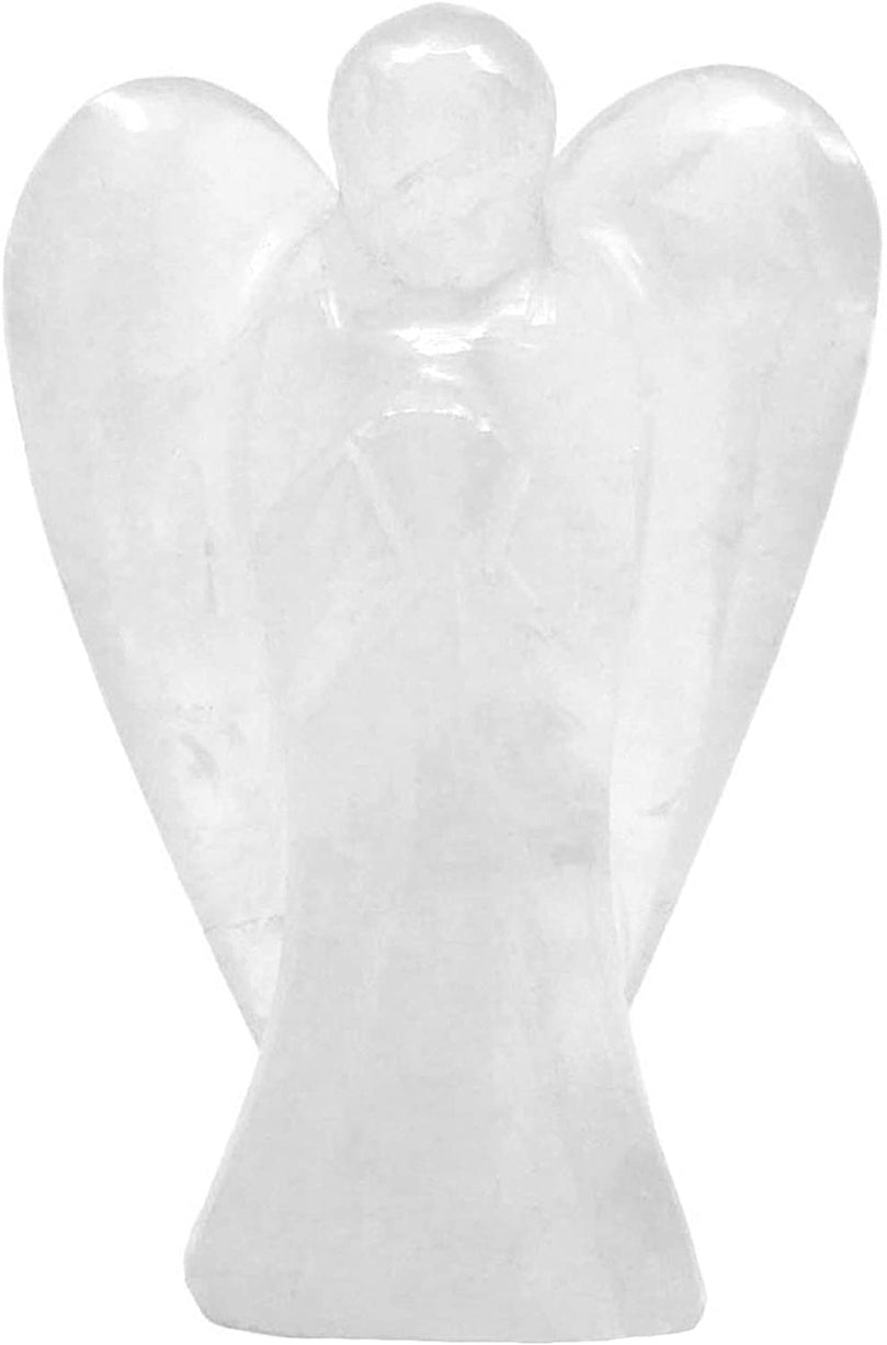 Clear Quartz Stone Guardian Angel StatueClear Quartz Stone Guardian Angel Statue