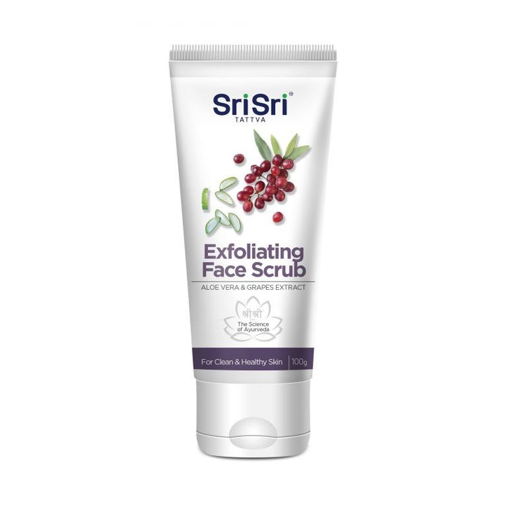 Exfoliating Face Scrub - For Clean & Healthy Skin, 100g - Sri Sri Tattva