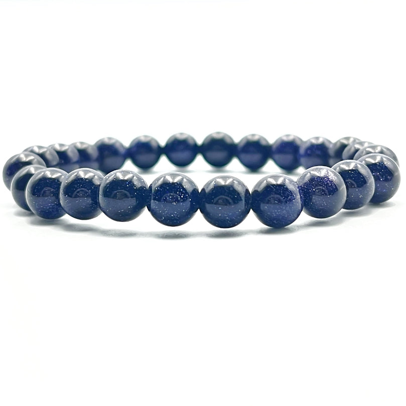 Genuine Natural Gemstone Blue Sandstone Bracelet