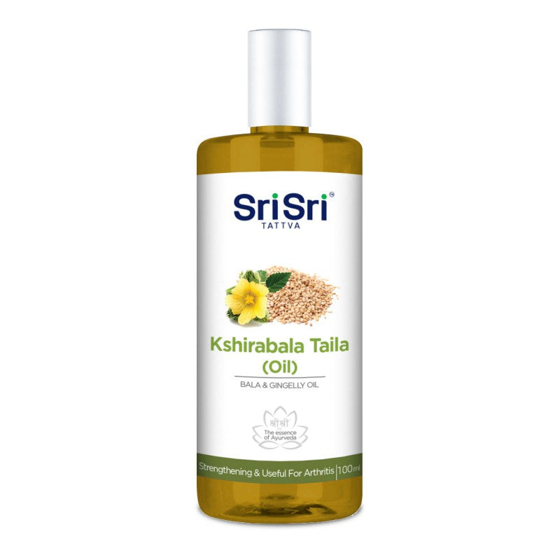 Kshirabala Taila (Oil) - Strengthening & Useful for Arthritis, 100ml - Sri Sri Tattva