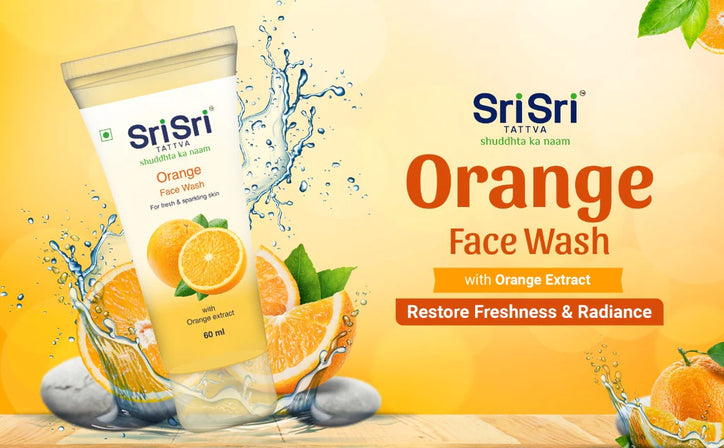 Orange Face Wash - Feel of Freshness, 100ml - Sri Sri Tattva