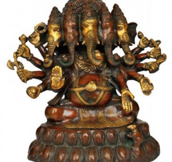 Panchmukhi (Five Faces) Shri Ganesh Ji Idol