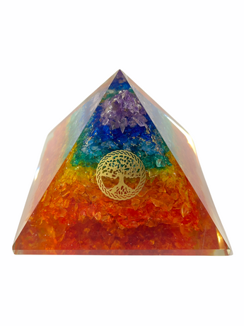 Tree Of Life 7 Chakra Orgone Pyramid