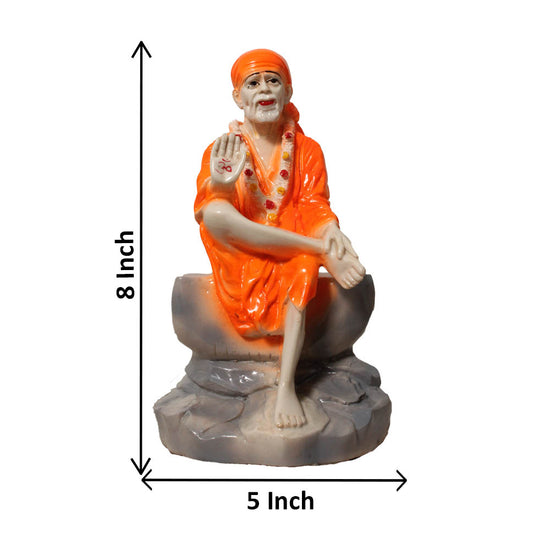 SRI SAI BABA IDOL SITTING GIVING GRACE