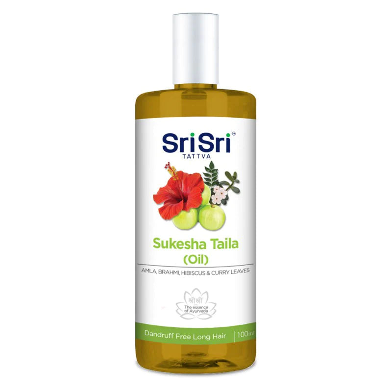 Sukesha Taila (Oil) - For Healthy Hair, 100ml - Sri Sri Tattva