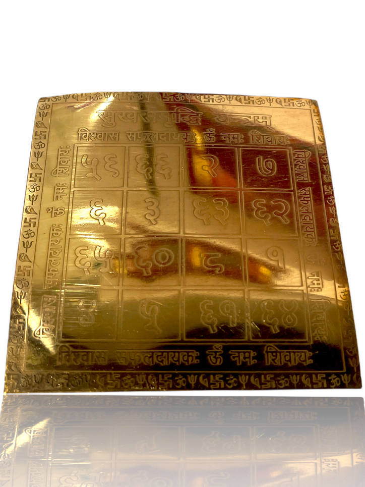 Sukh Samridhi Yantra Copper (3x3)