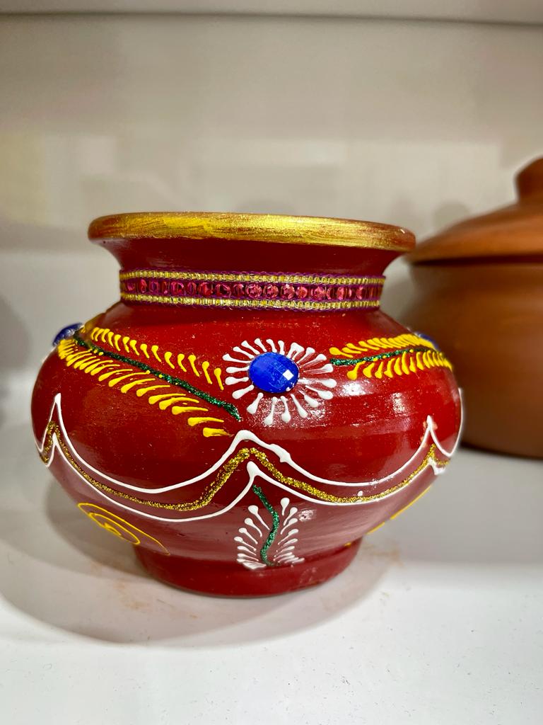 Decorated Lota (6") without Lid