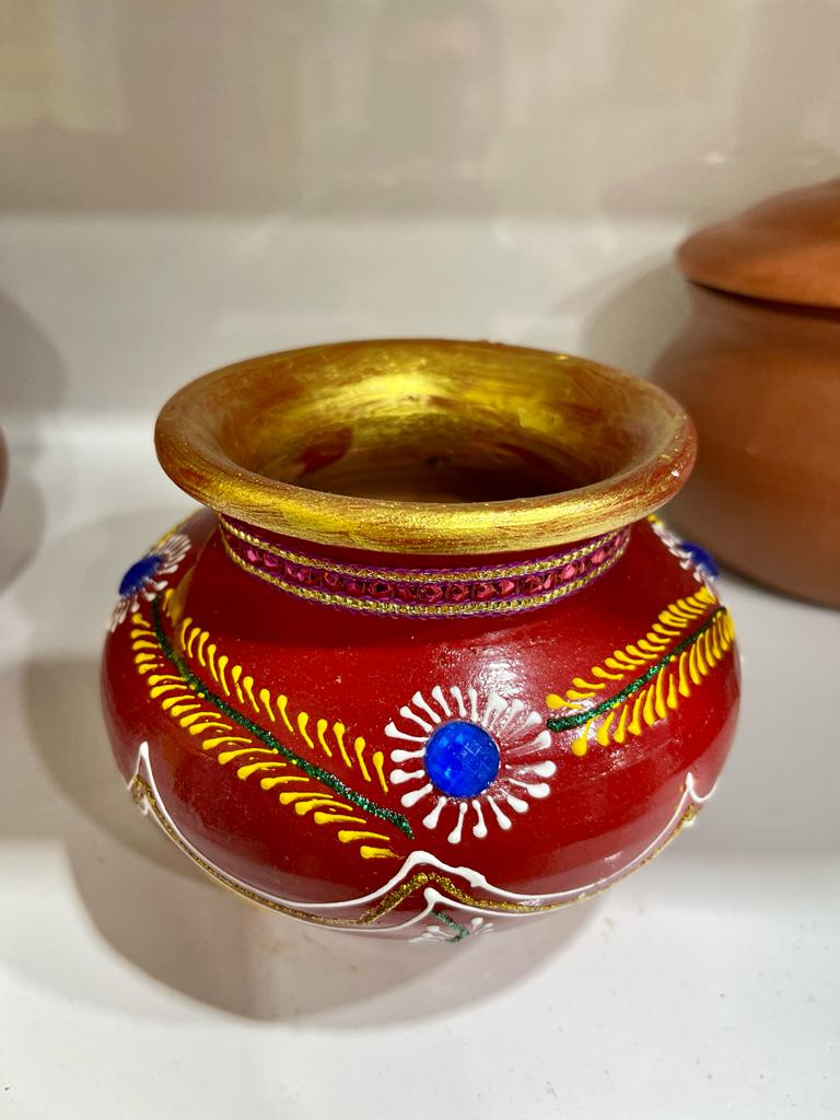 Decorated Lota (6") without Lid