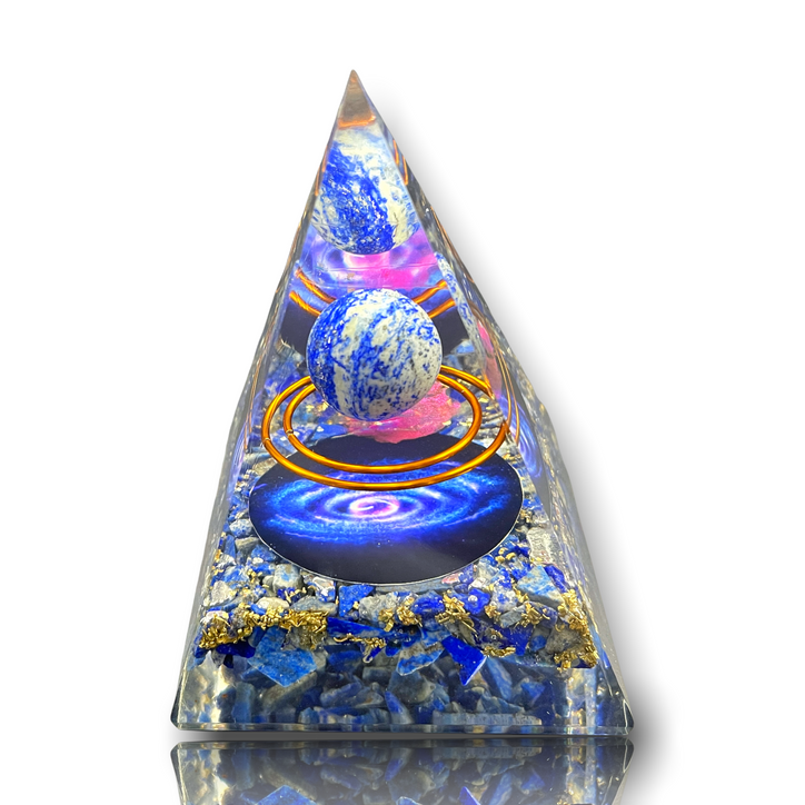 Lapis Lazuli Ball Orgone Pyramid
