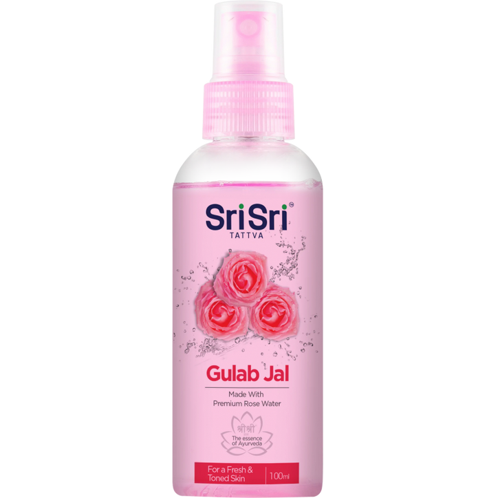 Gulab Jal - Premium Rose Water, 100ml - Sri Sri Tattva